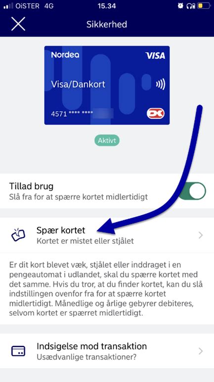 spær dankort nordea|Nordea Bank